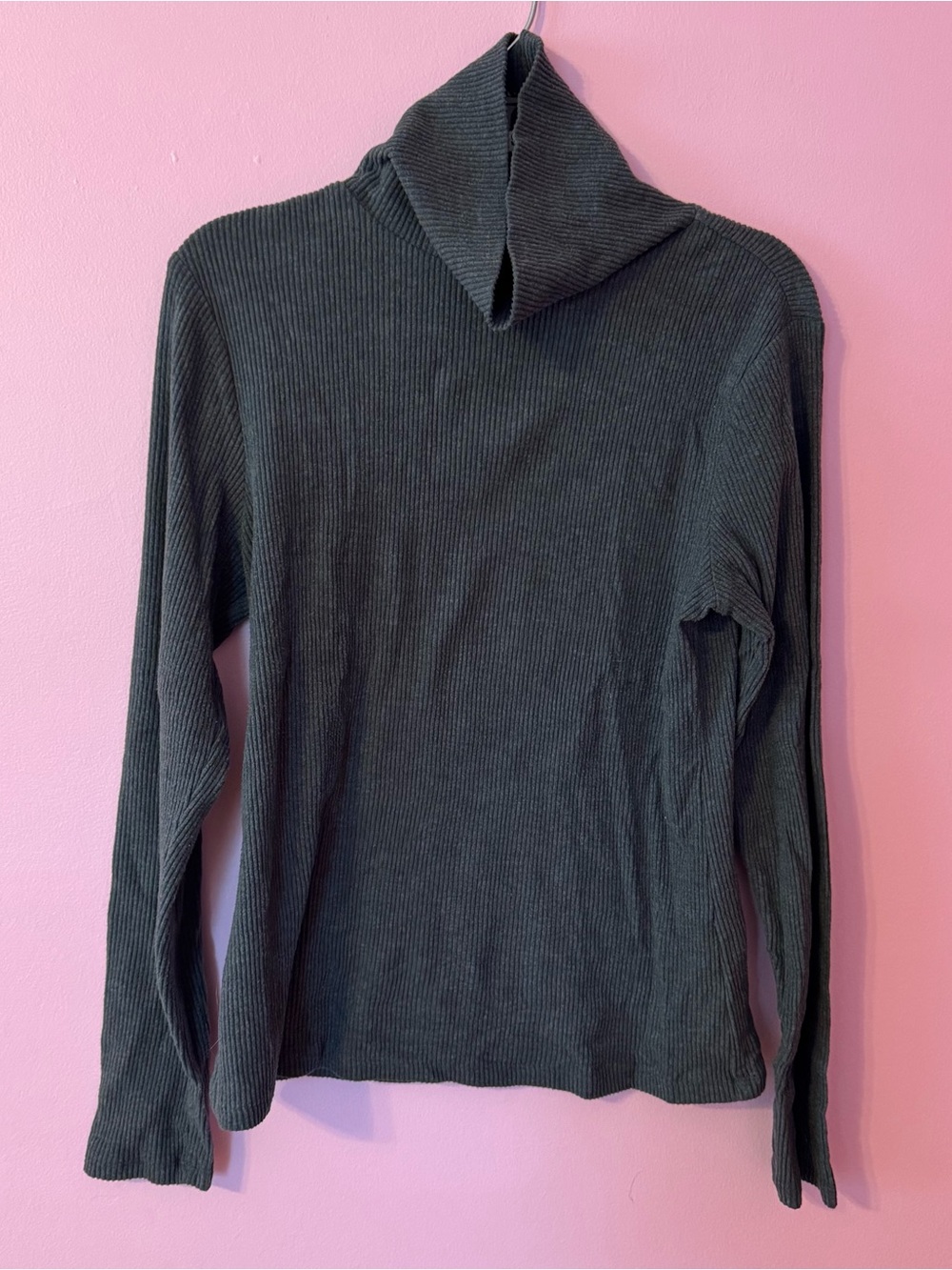 Old Navy Ribbed Dark Gray Turtleneck Sweater